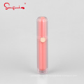 P179 4 ml en stock Listo para enviar rayas rosas rosas Cuerpo de rayas transparentes Basos Basic Vacío de plástico para brillo de brillo de labio